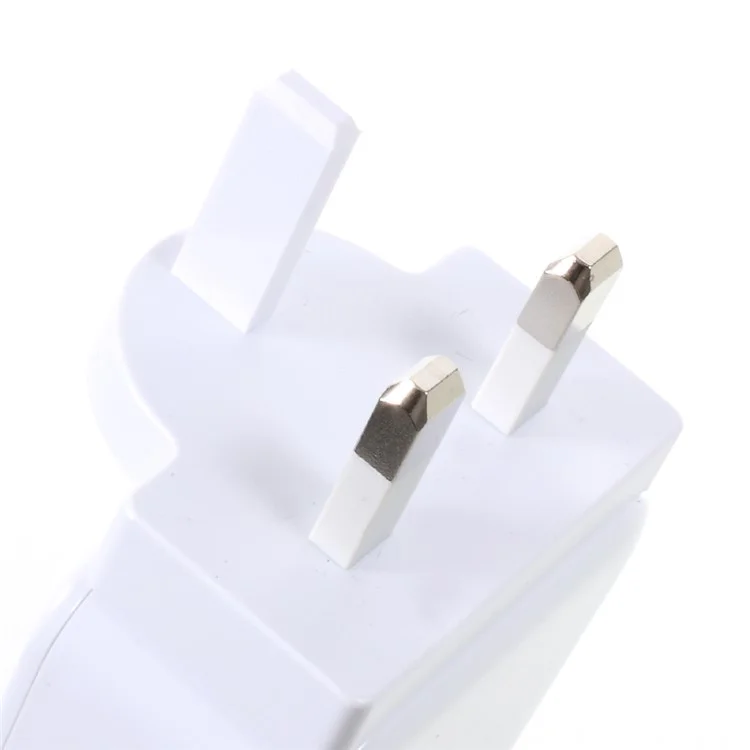 VORSON Dual USB 5V 2.4A USB Charger Universal Adapter for iPhone iPad Samsung etc. (VCC-002) - White / UK Plug