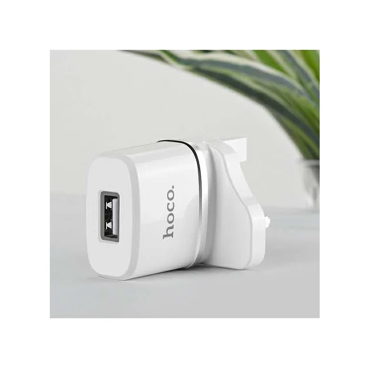 HOCO C11B Wall Charger Adapter with Micro USB Cable Kit for Samsung Huawei Sony - UK Plug