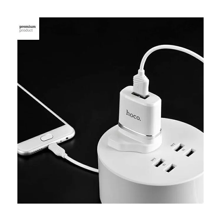 HOCO C11B Wall Charger Adapter with Micro USB Cable Kit for Samsung Huawei Sony - UK Plug