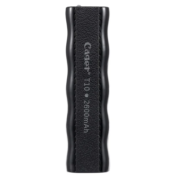 CAGER T10 2600mAh Power Bank Battery Charger for iPhone Samsung HTC Sony etc - Black