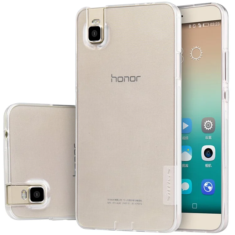 NILLKIN 0.6mm Nature TPU Skin Case Cover for Huawei ShotX / Honor 7i - White