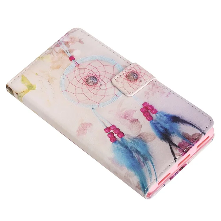 Embossed Pattern Card Holder Case for Huawei Ascend P8 Lite - Dream Catcher