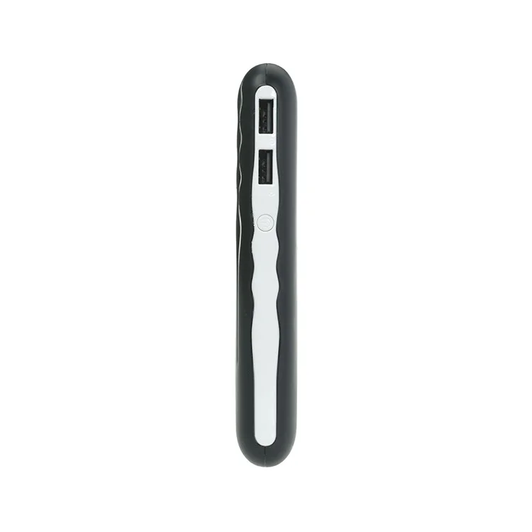 CAGER WL120 12000mAh Dual USB Power Bank for iPhone iPad Samsung LG - Black