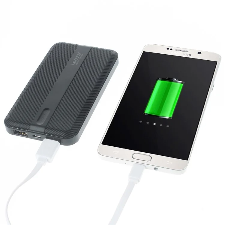 LEYOU LE-350 10000mAh External Power Bank Charger for iPhone iPod Samsung HTC LG Pokemon Game - Black