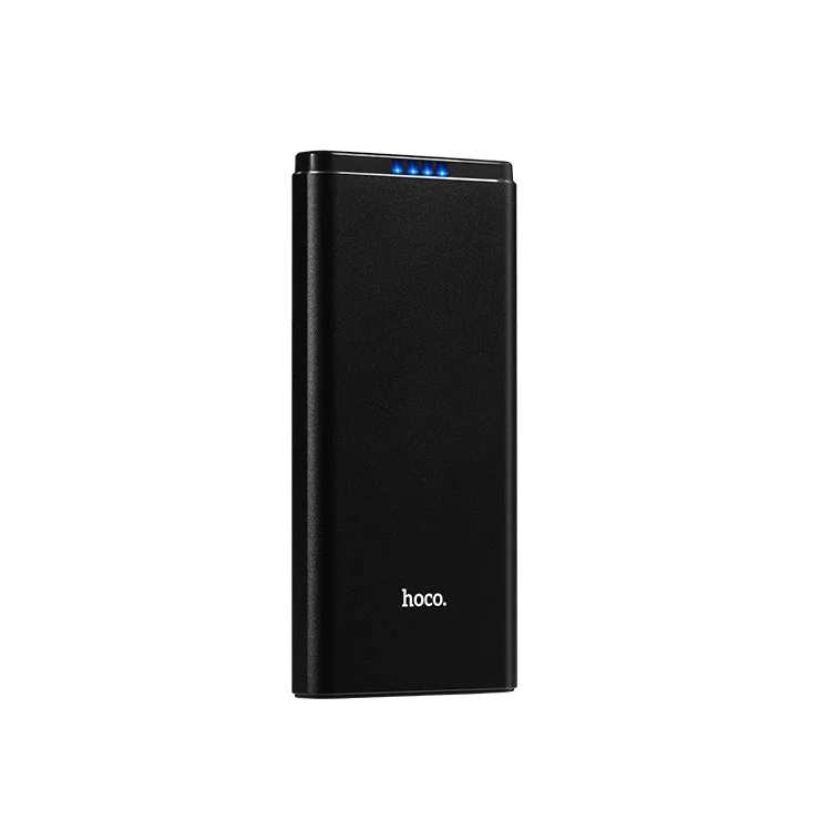 HOCO J2-10000 Dual USB Port 10000mAh Fast Charging Portable External Power Bank - Black