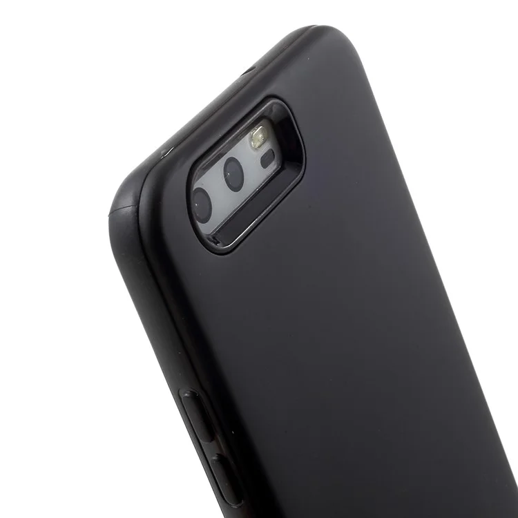 ROAR KOREA RICO Matte Hybrid 2-in-1 PC + TPU Back Phone Case for Huawei P10 - Black