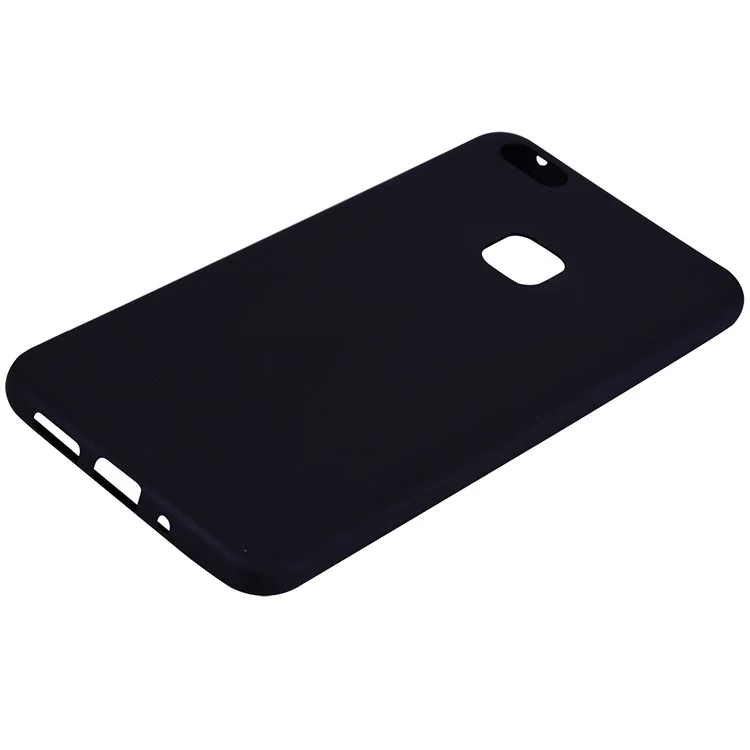 Para Huawei P10 Lite Matte Anti-dingprint TPU Case de Teléfono TPU - Negro