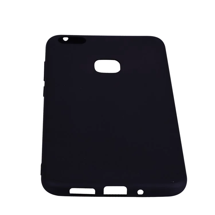 Para Huawei P10 Lite Matte Anti-fingerprint TPU Caixa de Telefone - Preto