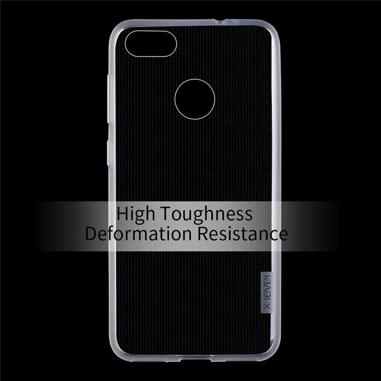 X-LEVEL Anti-slip Crystal Clear TPU Case for Huawei Y7 Prime / Enjoy 7 Plus- Transparent