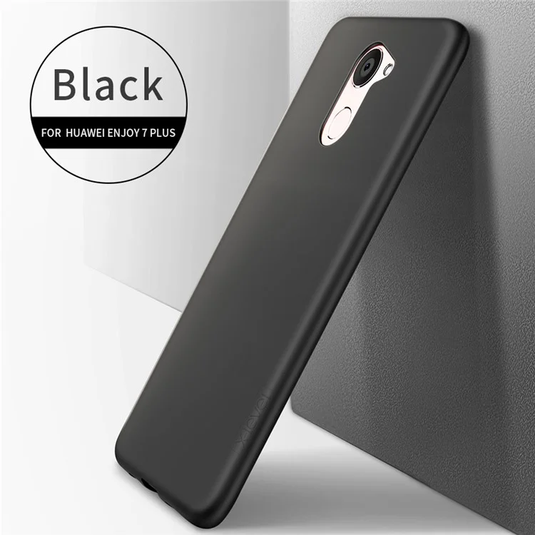 X-LEVEL Guardian Series Frosted TPU Phone Case Accessory for Huawei Y7 Prime / Enjoy 7 Plus - Black
