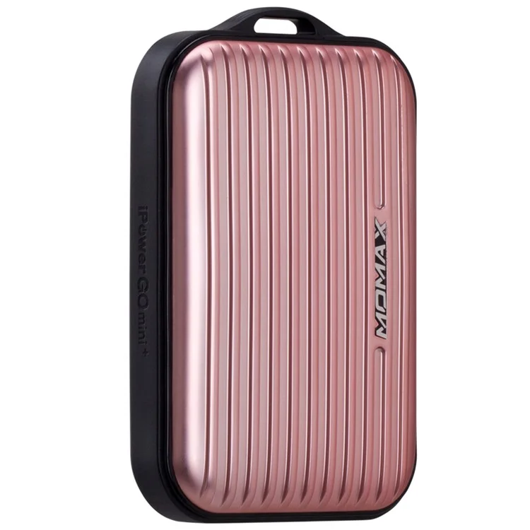 MOMAX Ipower Go Mini+ 10000mAh 2.4A Suitcase Power Bank for iPhone iPad Pokemon Game - Rose Gold Color