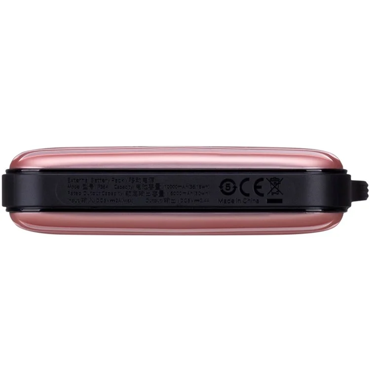 MOMAX Ipower Go Mini+ 10000mAh 2.4A Suitcase Power Bank for iPhone iPad Pokemon Game - Rose Gold Color