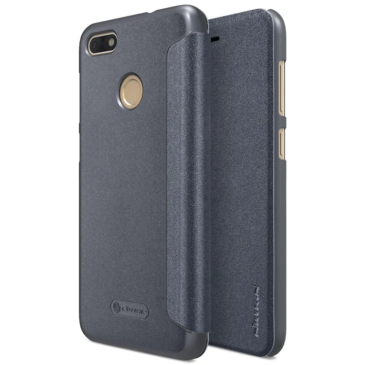 NILLKIN Sparkle Series for Huawei P9 lite mini / Enjoy 7 / Y6 Pro (2017) Leather Mobile Flip Case - Black