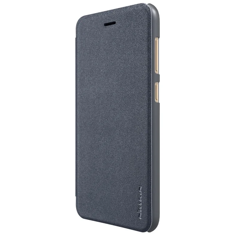 NILLKIN Sparkle Series for Huawei P9 lite mini / Enjoy 7 / Y6 Pro (2017) Leather Mobile Flip Case - Black