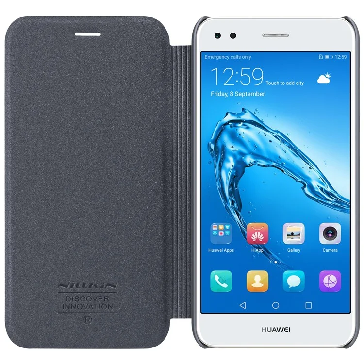 NILLKIN Sparkle Series for Huawei P9 lite mini / Enjoy 7 / Y6 Pro (2017) Leather Mobile Flip Case - Black