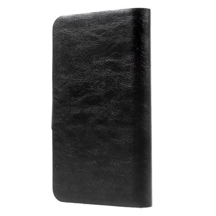 WUW Y21 10000mAh PU Leather Coated 3-Port USB Battery Power Bank with LED Flashlight - Black