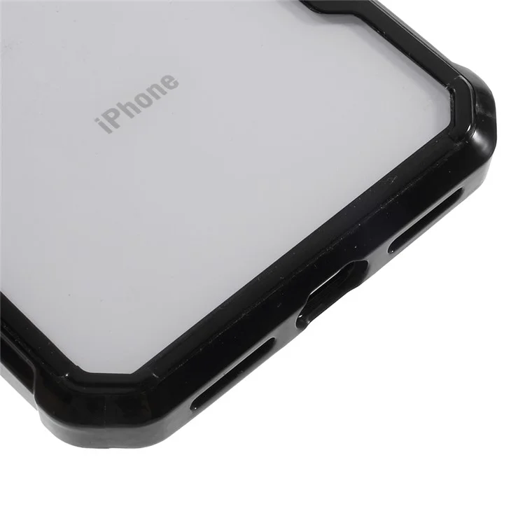 Drop-resistant Acrylic Hard Back Case for iPhone X - Black