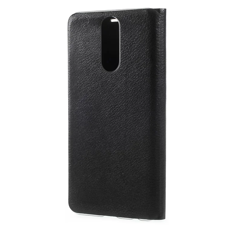 PU Leather Phone Case with Card Slot for Huawei Mate 10 Lite / nova 2i / Maimang 6 - Black
