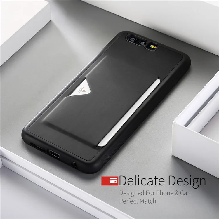 DUX DUCIS Pocard Series for Huawei Honor 9 PU Leather Skin TPU Case - Black