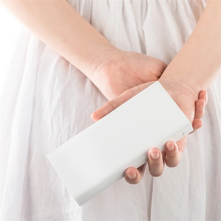 XIAOMI 2C 20000mAh Mi Quick Charge Portable Power Bank for Xiaomi, iPhone iPad Samsung HTC, Google Smartphone Tablets - White