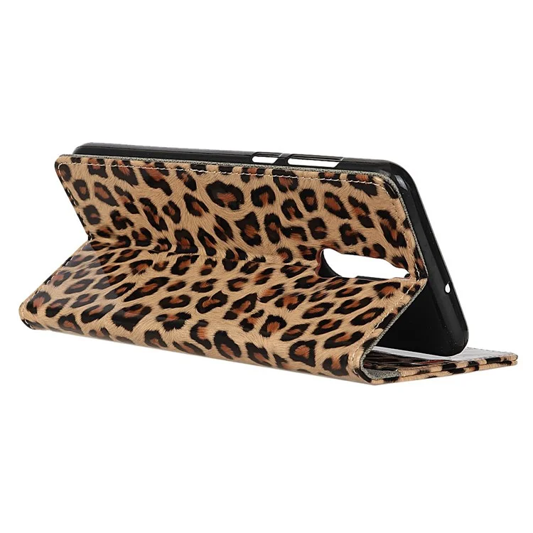 Leopard Pattern Wallet Stand Leather Case for Huawei Mate 10 Lite / nova 2i / Maimang 6