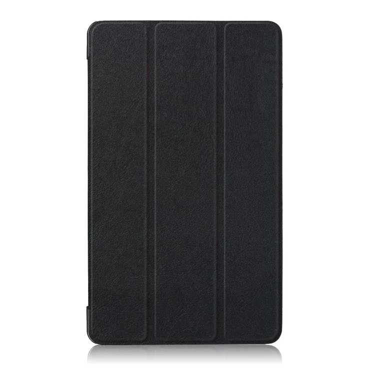 For Huawei MediaPad T3 7.0 3G Version Tri-fold Stand Leather Case - Black