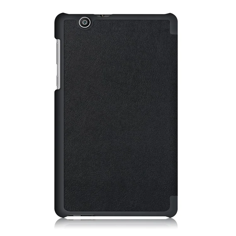 For Huawei MediaPad T3 7.0 3G Version Tri-fold Stand Leather Case - Black