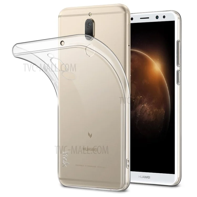 IMAK Stealth Clear TPU Case with Screen Protector Film for Huawei Mate 10 Lite / nova 2i / Maimang 6 - Transparent
