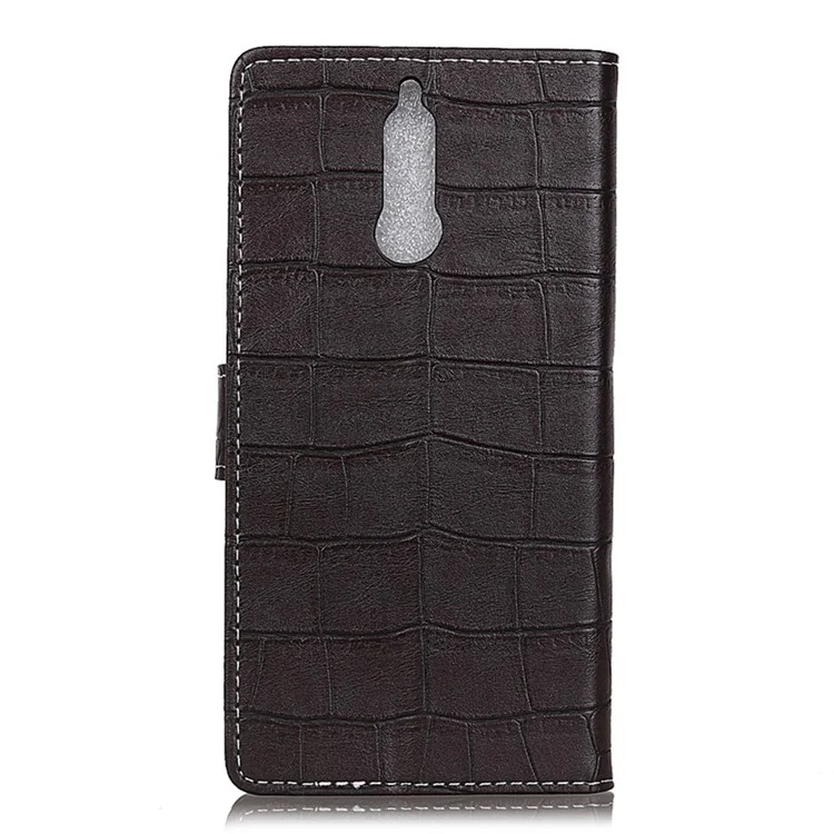 Vintage Crocodile Texture PU Leather Wallet Case for Huawei Mate 10 Lite / nova 2i / Maimang 6 - Black