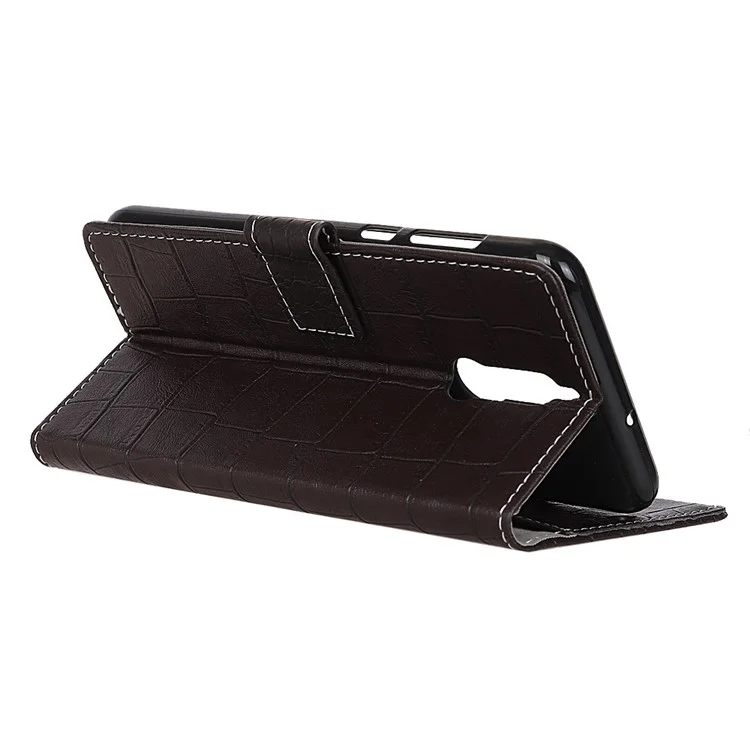 Vintage Crocodile Texture PU Leather Wallet Case for Huawei Mate 10 Lite / nova 2i / Maimang 6 - Black