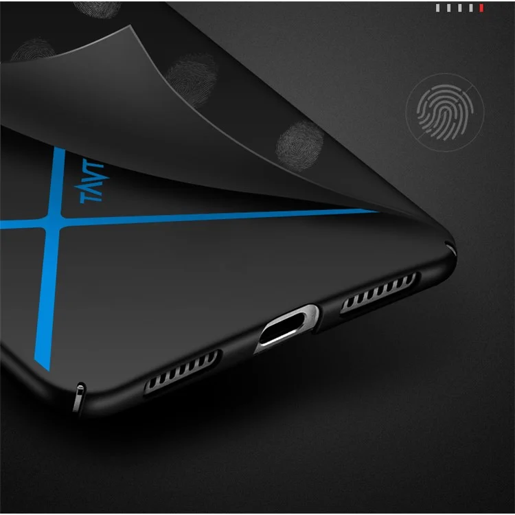 TAVT Lines Pattern Matte Wrapped PC Case for Huawei Mate 10 - Black