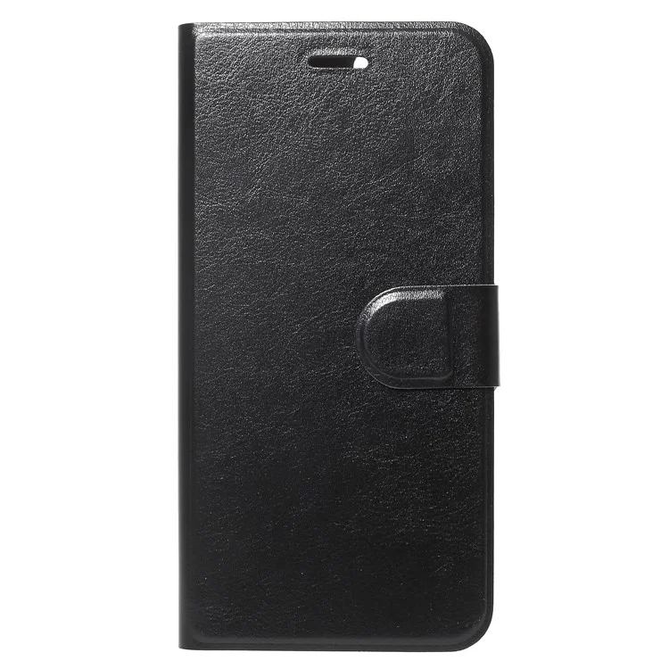Crazy Horse PU Leather Wallet Case Cover for Huawei Honor 7X / Mate SE - Black