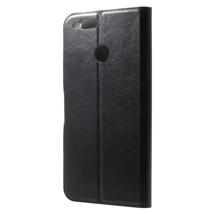 Crazy Horse PU Leather Wallet Case Cover for Huawei Honor 7X / Mate SE - Black