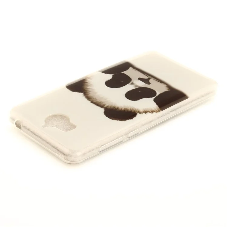 Patterned IMD TPU Gel Mobile Phone Case for Huawei Y5 (2017) / Y6 (2017) - Panda