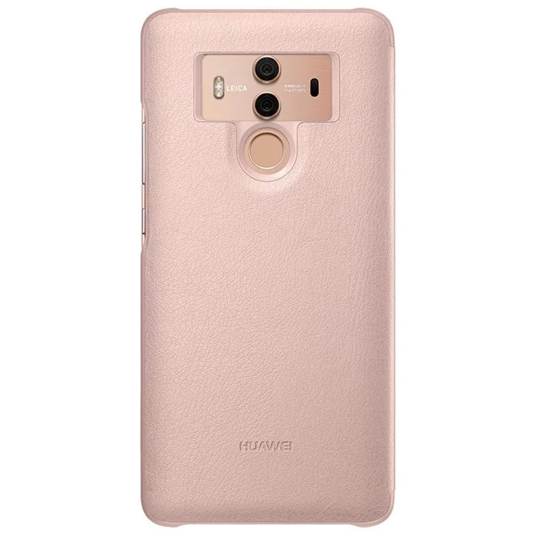 HUAWEI Side View Window Smart Leather Cover for Huawei Mate 10 Pro - Pink