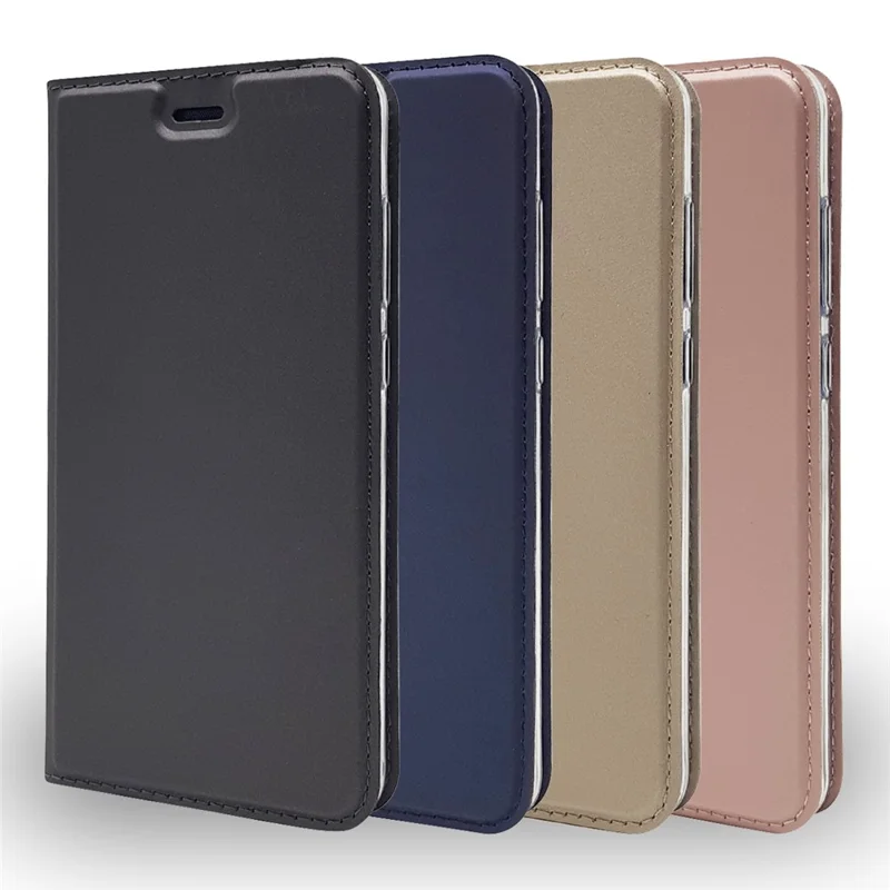 Auto-absorbed Magnetic Leather Stand Flip Cover for Huawei P10 Lite - Rose Gold