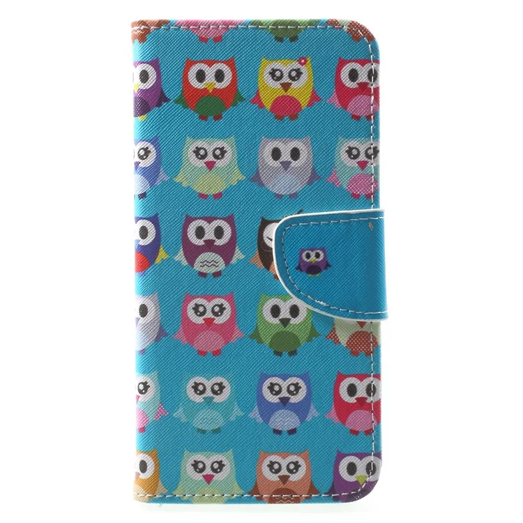 Pattern Printing Leather Stand Shell Case for Huawei Mate 10 Lite / nova 2i / Maimang 6 / Honor 9i (India) - Multiple Owls