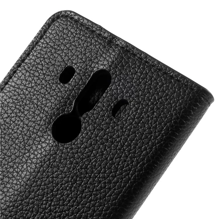 Litchi Texture Leather Wallet Stand Case Accessory for Huawei Mate 10 Pro