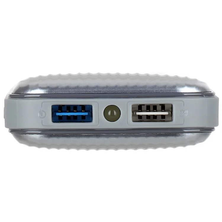 MOMAX iPower Go mini3 Traveling Case 10000mAh Dual USB Power Bank with Quick Charge 3.0 - Silver Color