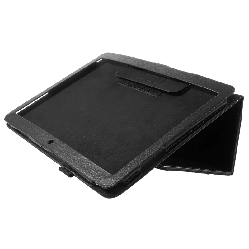 Foldable Stand PU Leather Card Slot Protective Cover for Huawei MediaPad T3 10 inch - Black