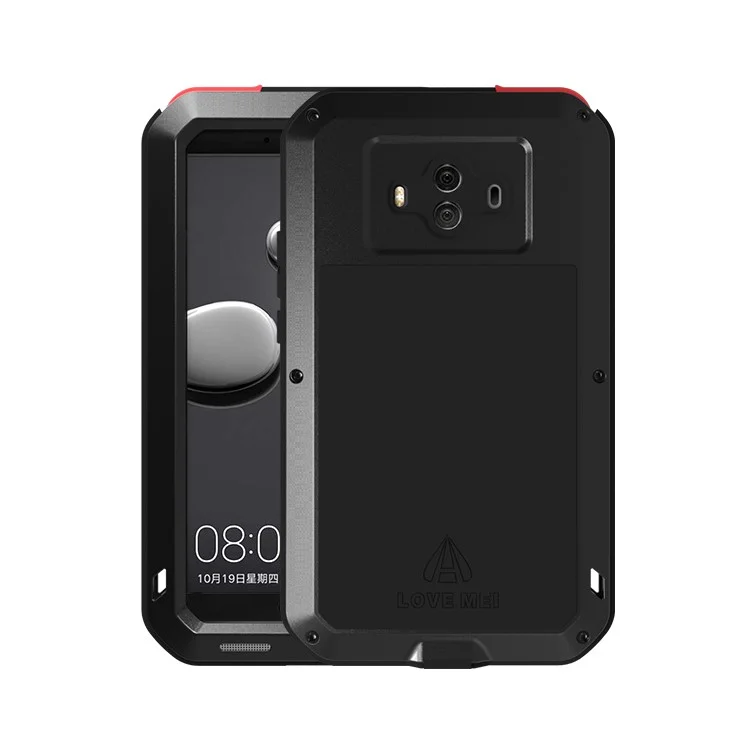 LOVE MEI Powerful Shockproof Drop-proof Dust-proof Phone Case for Huawei Mate 10 - Black