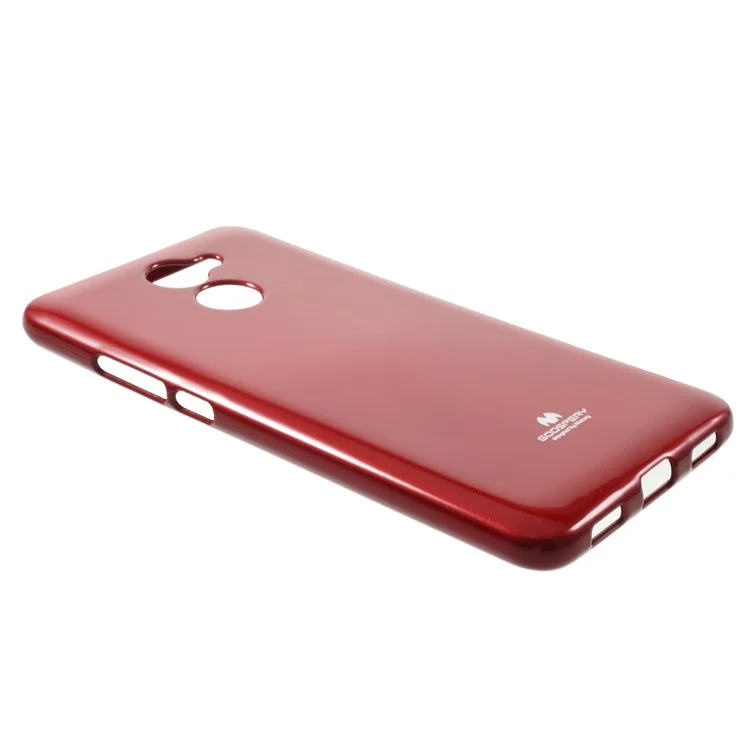 MERCURY GOOSPERY Flash Powder TPU Case for Huawei Y7 Prime / Enjoy 7 Plus - Red