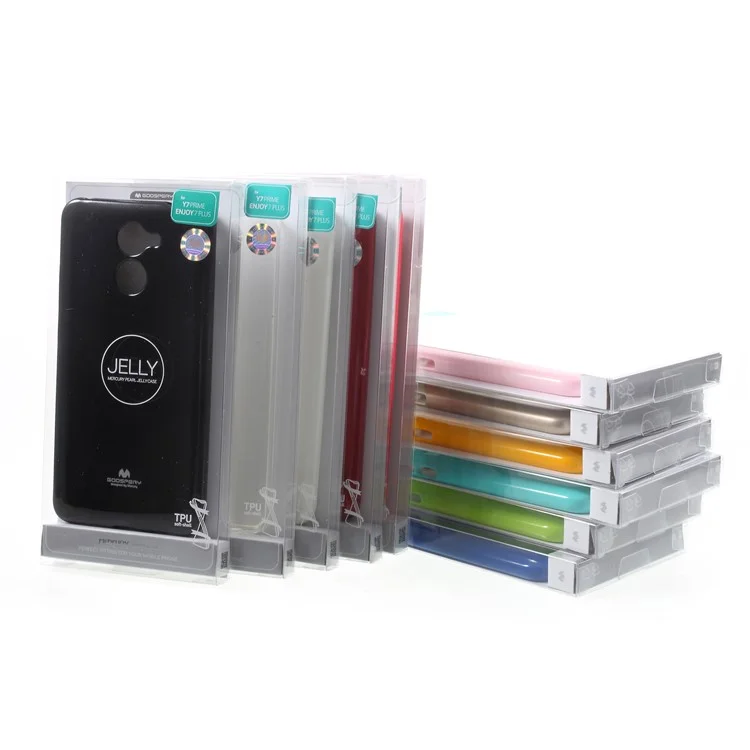 MERCURY GOOSPERY Flash Powder TPU Case for Huawei Y7 Prime / Enjoy 7 Plus - Red