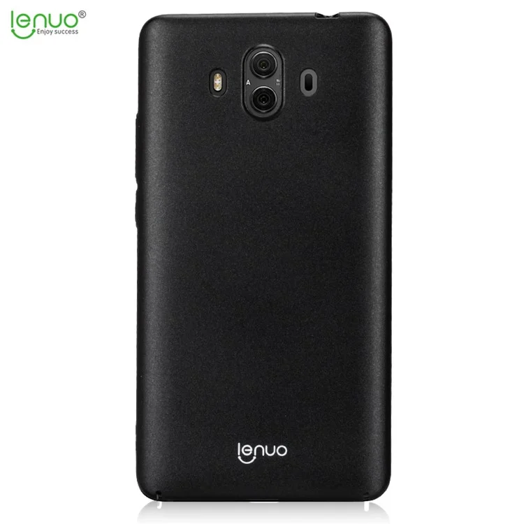 LENUO Leshield Series Silky Touch Rubber Coating PC Ultra-thin Mobile Phone Casing for Huawei Mate 10 - Black