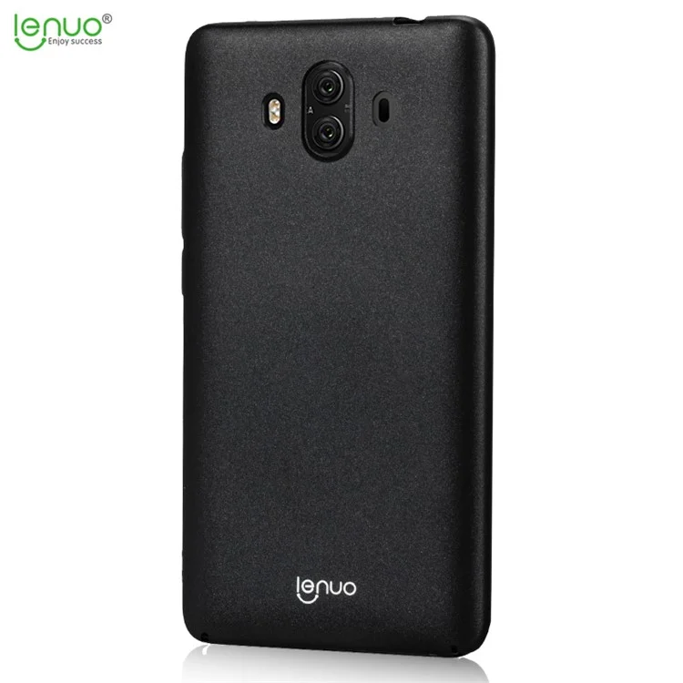 LENUO Leshield Series Silky Touch Rubber Coating PC Ultra-thin Mobile Phone Casing for Huawei Mate 10 - Black