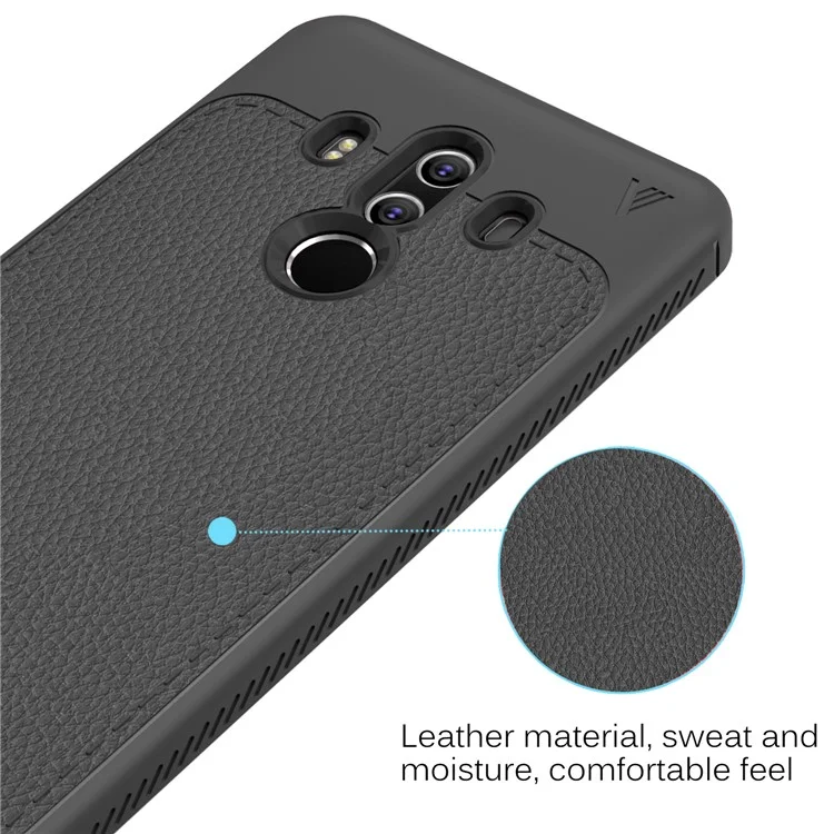 LENUO Gentlemen Series Soft TPU Phone Case for Huawei Mate 10 Pro - Black