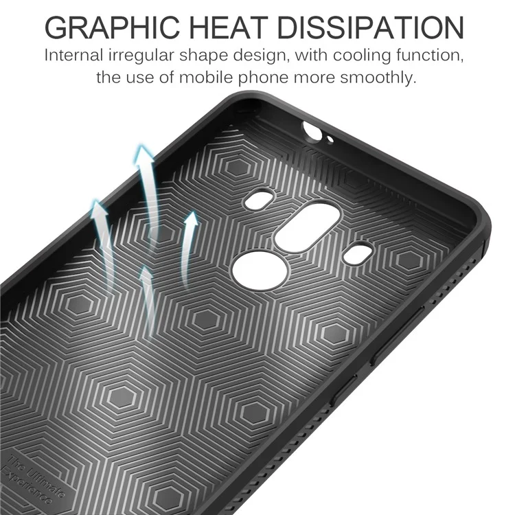 LENUO Gentlemen Series Soft TPU Phone Case for Huawei Mate 10 Pro - Black
