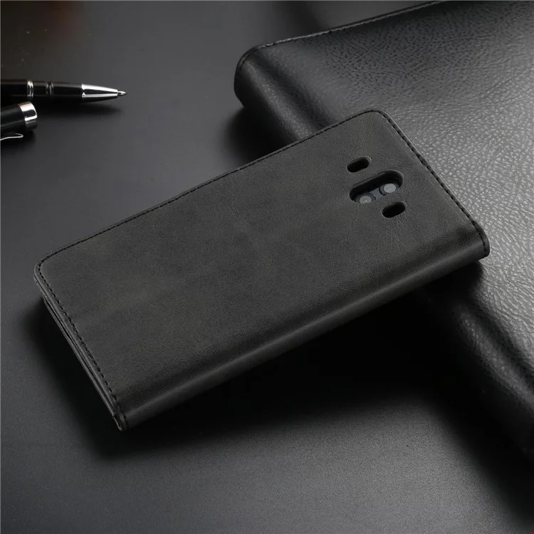 LC.IMEEKE for Huawei Mate 10 PU Leather Wallet Stand Case with Card Slots - Black