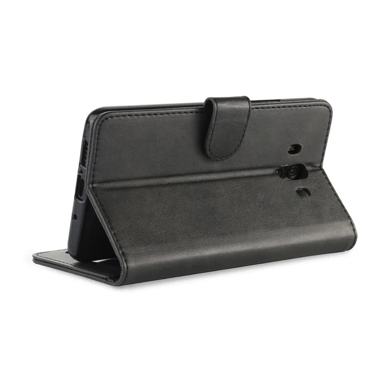 LC.IMEEKE for Huawei Mate 10 PU Leather Wallet Stand Case with Card Slots - Black