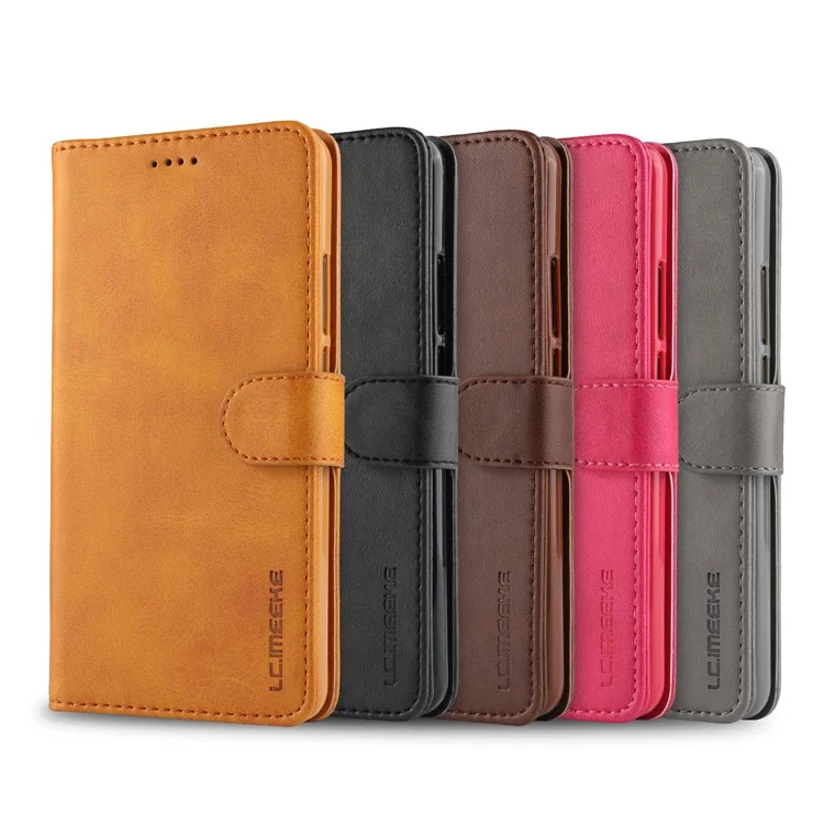 LC.IMEEKE for Huawei Mate 10 PU Leather Wallet Stand Case with Card Slots - Black